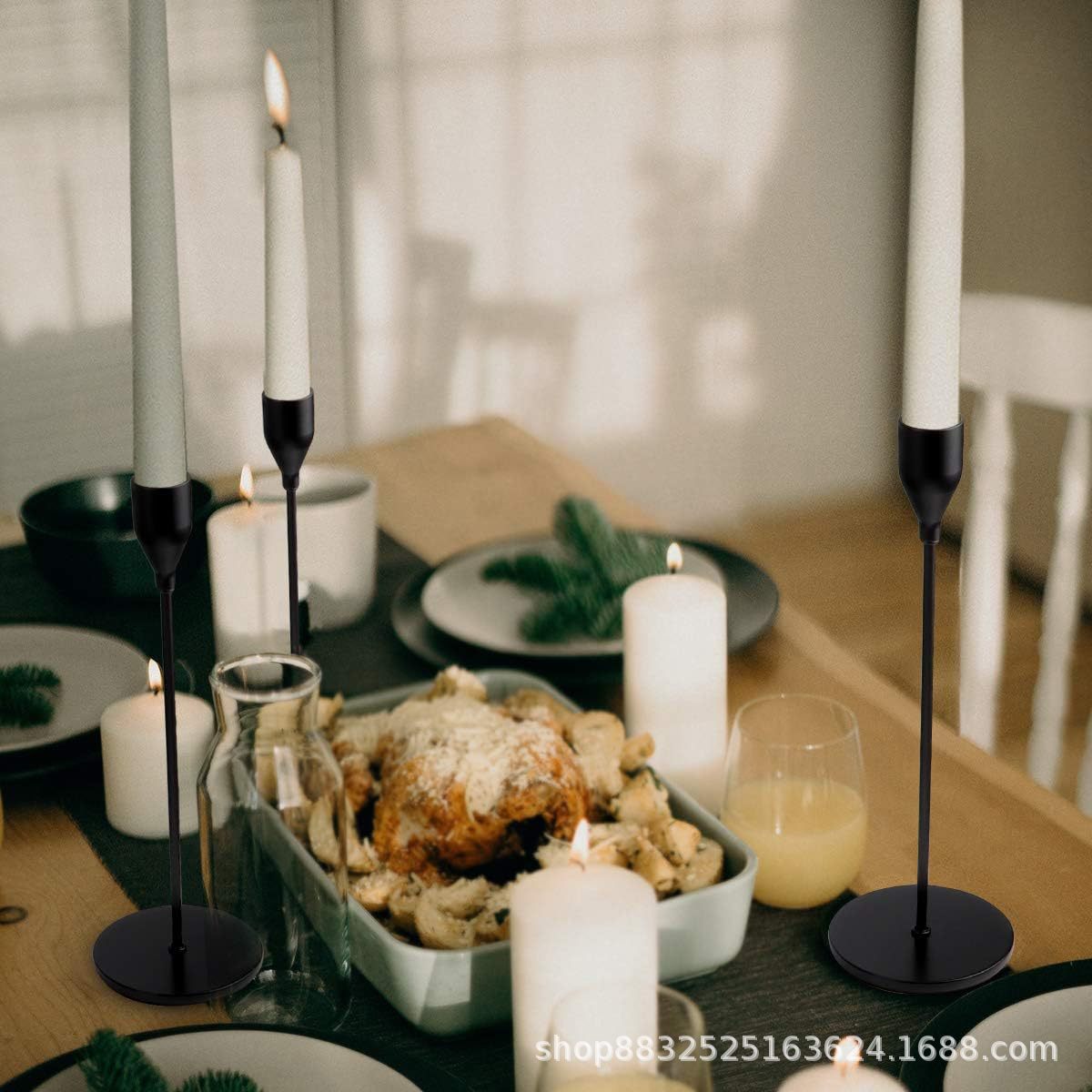 Candelaria transfronteriza metal forjado decoración de decoración de Navidad decoración de bodas artesanía