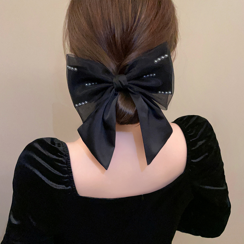 IG Style Elegant Lady Bow Knot Cloth Hair Clip 1 Piece display picture 9