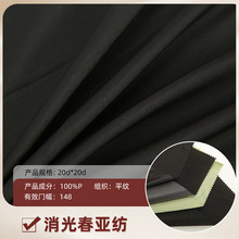 现货消光春亚纺 高档秋冬羽绒服棉服冲锋衣户外服装耐磨面料