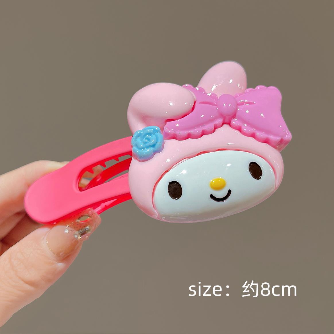 핑크 고양이 머리핀 (8cm 수지)