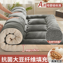 大豆纤维床垫软垫加厚加绒牛奶绒家用垫褥垫被床褥子学生宿舍单人