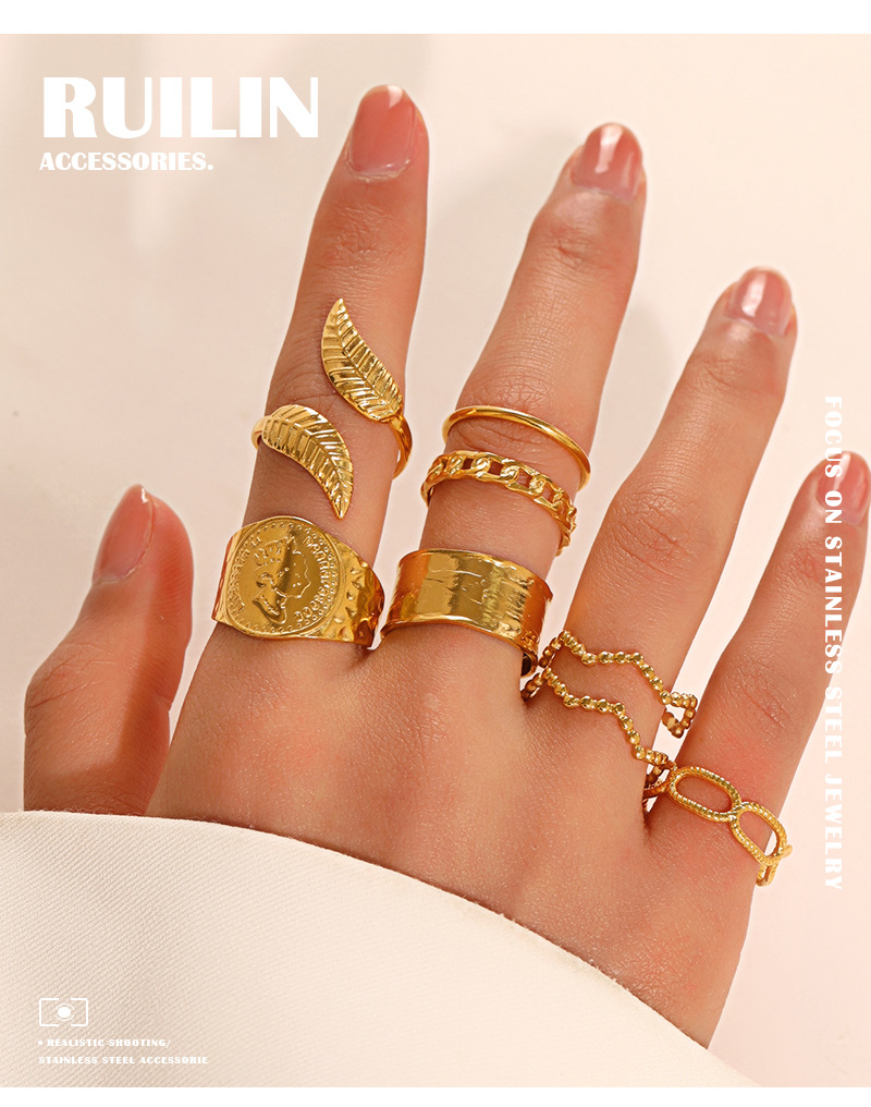 Stylish Stainless Steel Ring - Image 1