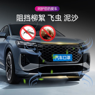 Car Insect-Proof Net, Front Face Water Tank, Protective Gauze, Dust-Proof and Catkin-Proof Net Cover, Thickeneded Density Car Front Car Mask