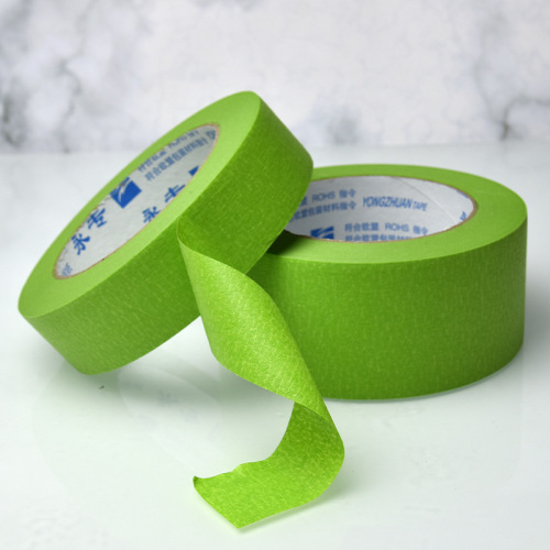 Green Masking Tape Protective Masking Spray Paint Sewing Paper Glue Painting Color Masking Tape Manufacturer Wholesale