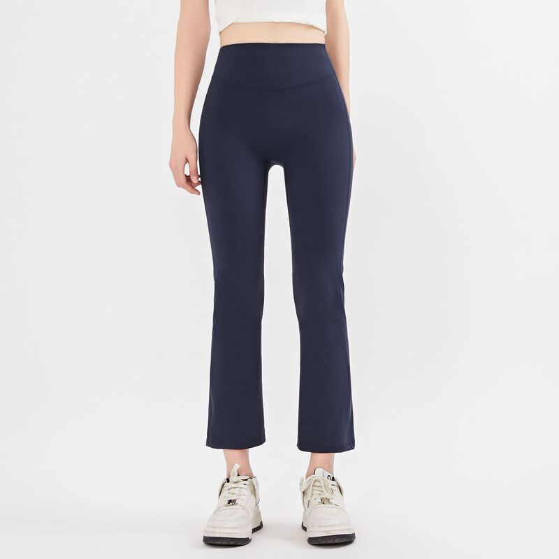 Summer Women's High Waist Small Straight Tube Slimming Smoke Pipe Pants Slim-fit Yoga Pants Hip-lifting Running Sports Fitness Pants Women Summer Women's High Waist Small Straight Tube Slimming Smoke Pipe Pants Slim-fit Yoga Pants Hip-lifting Running Sports Fitness Pants Women