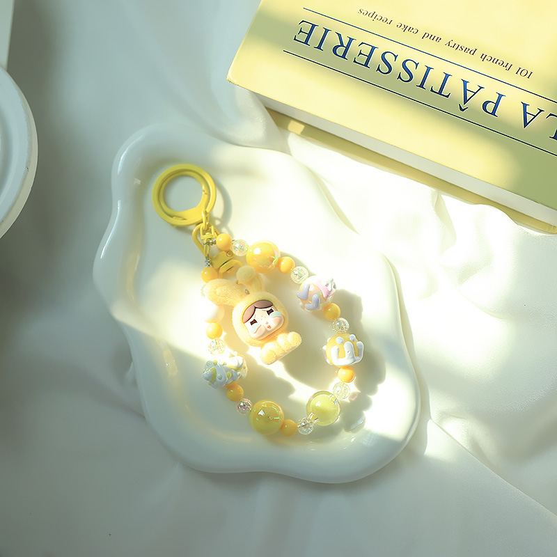 かわいい漫画の動物キーホルダー樹脂ペンダントライブブラインドバッグかわいい diy アクセサリーカップル親友キーホルダー