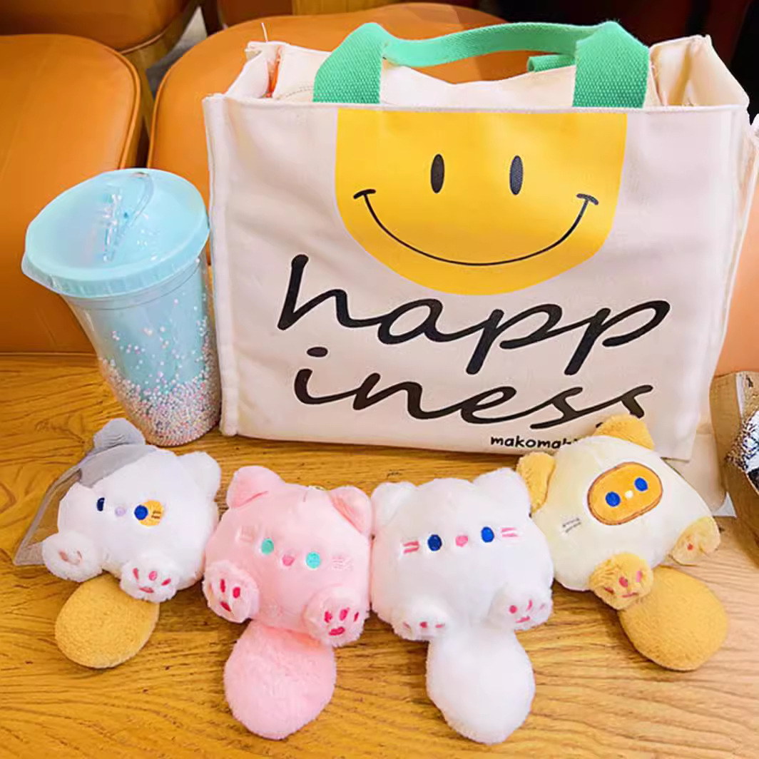 Lindo grupo de gatos, llavero de celebridades de Internet, muñeca exquisita femenina, mochila escolar, colgante, muñeca, juguete de peluche, accesorios pequeños