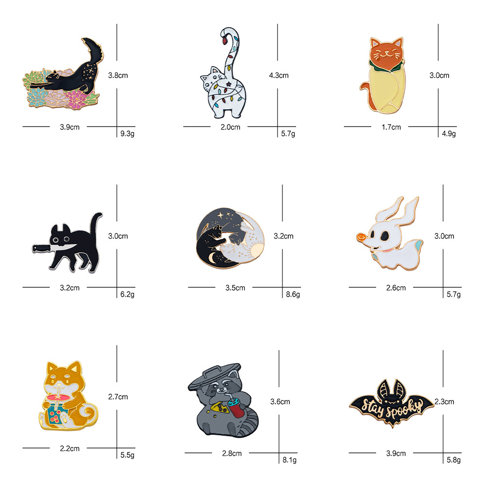 Fashion Animal Alloy Enamel Unisex Brooches display picture 1