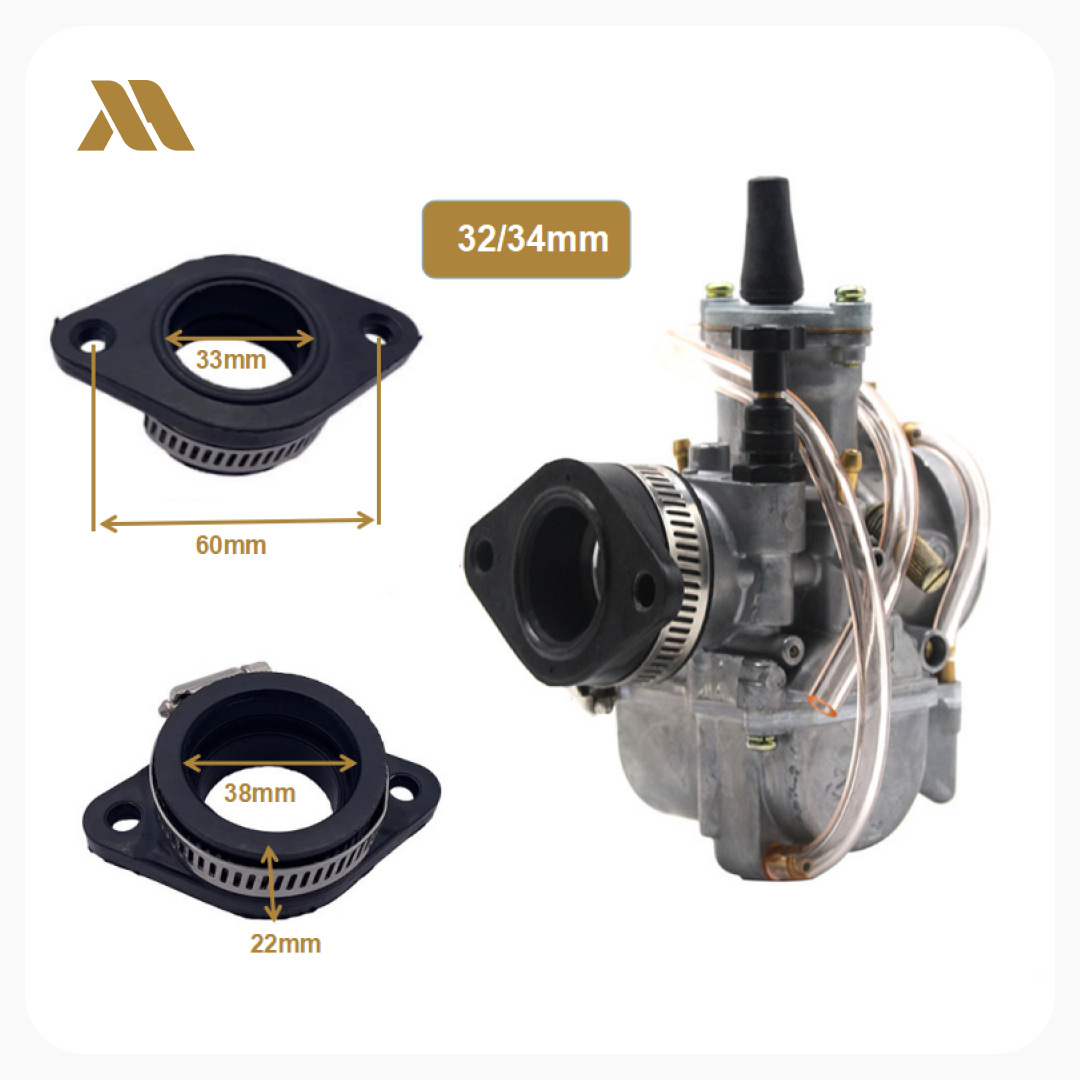 PWK30 32 34mmPE28 carburador interfaz de tubería de admisión adaptador UTV colector de admisión ATV KEIHI