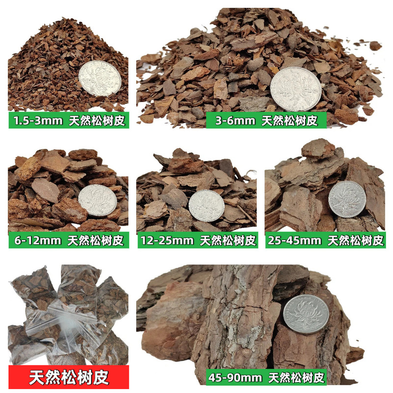80g Natural Pine Bark Miniature Artificial Plant Sand Table Model Greening Landscape Landscaping Bark Garden Decoration DIY