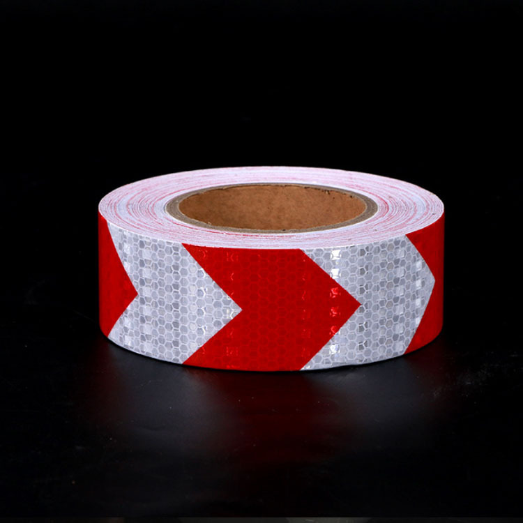 红白箭头反光贴晶格道路交通消防警戒线警示地贴车身反光胶带膜