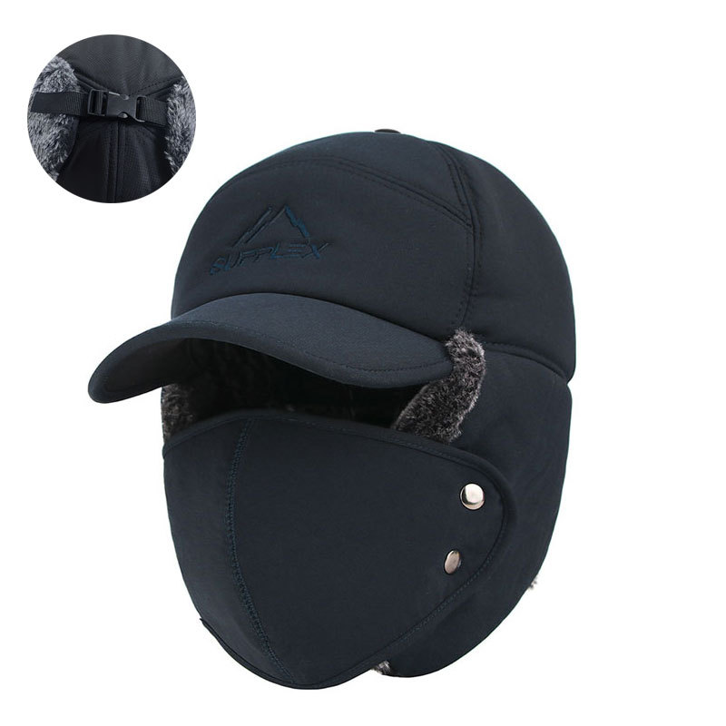 Cappello minimalista da uomo, invernale, alla moda, caldo, da ciclismo, protezione dal freddo, protezione per le orecchie, cappello spesso_voghion.com
