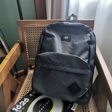 V@NS 万斯潮牌经典棋盘格老花双肩包男女时尚百搭旅行背包书包