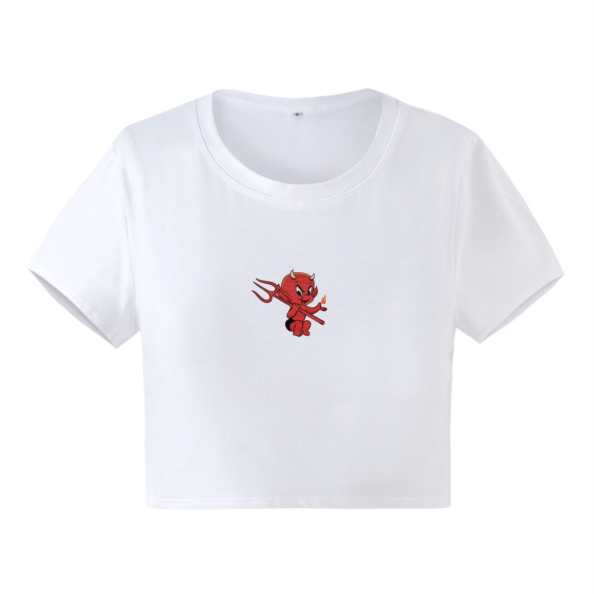 Camiseta corta de manga corta con estampado Little Devil NSOSY111531