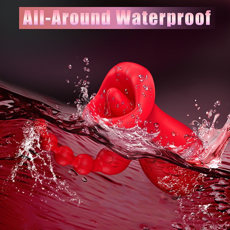 Nuevos productos transfronterizos Dispositivo de masturbación femenina, succión de boca, vibración de la lengua, juguetes sexuales para adultos, masajeador de juguetes