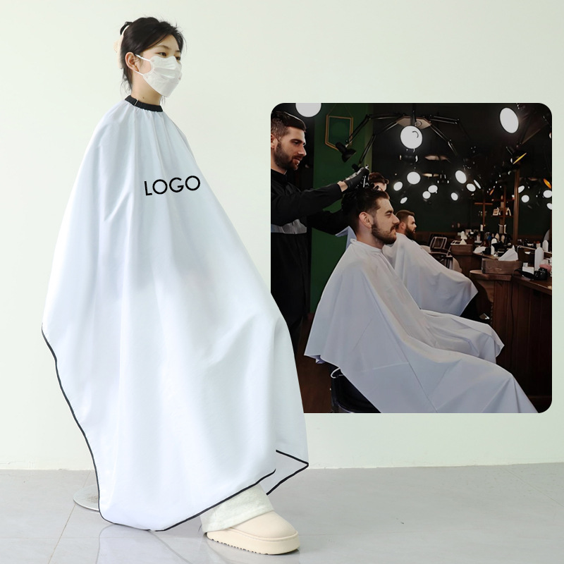 Barbería transfronteriza delantal no manchar el cabello red marca de moda roja corte de pelo vestido vestido de peluquería ropa de trabajo delantal abrigo