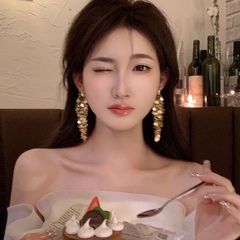 小众设计高级感金属亮片流苏耳环女轻奢时尚百搭年新款潮耳饰