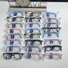 儿科同款超轻防滑软硅胶儿童眼镜框透明色系近视防控镜光学架批发