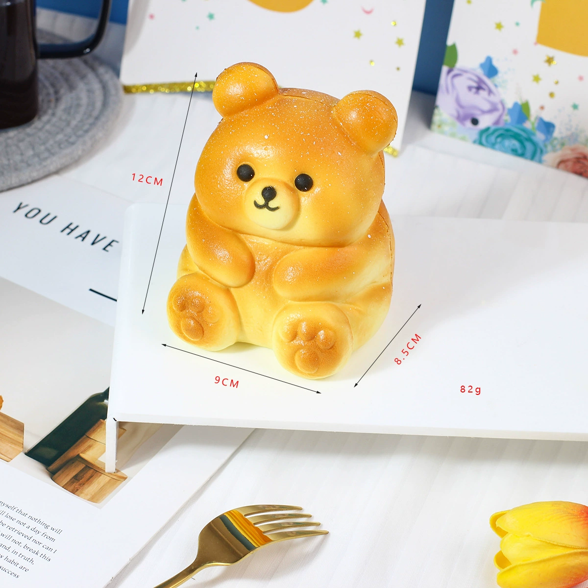 Слизь, PU игрушка, антистресс, хлеб