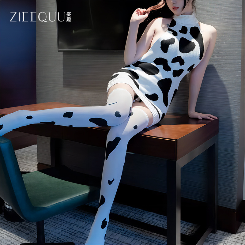 Posture Pure Sex Lingerie Sexy No-off Campus Dating Robe Maid Uniform Temptation Flirting Pajamas 6248