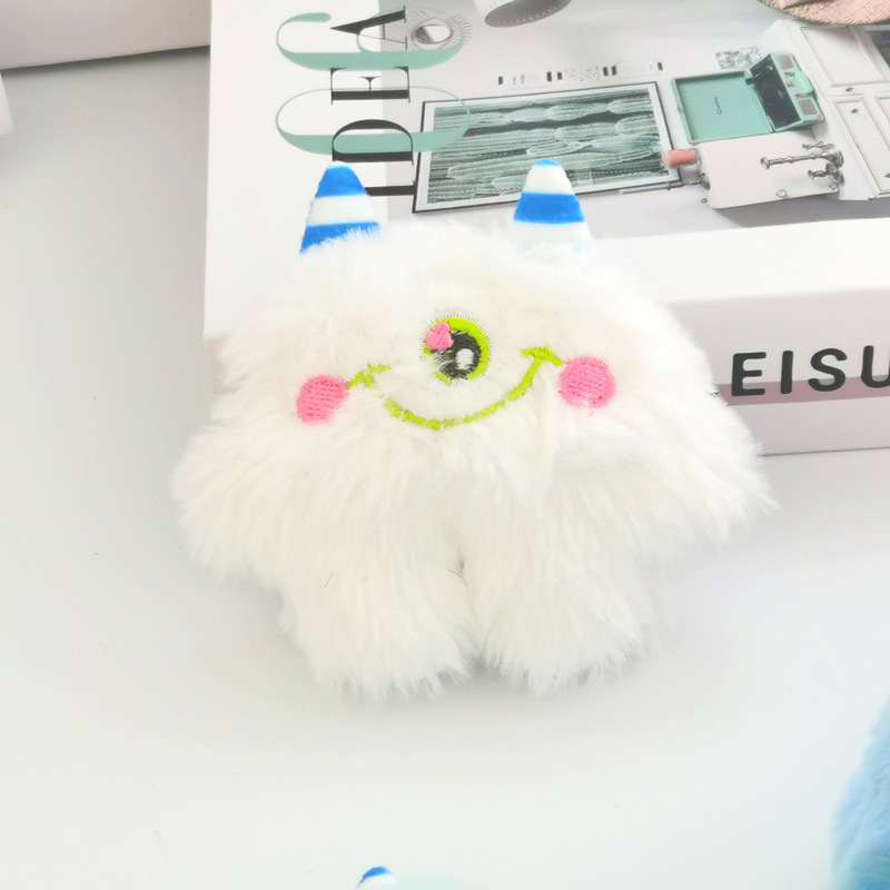 Niedlichen Cartoon Plüsch Kohle Ball Kaninchen Kreative Exquisite Spaß Entzückende Haustier Puppe Schlüsselanhänger Rucksack Anhänger_voghion.com