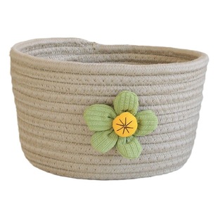 Desktop Storage Basket Bedside Plant Basket Key Cosmetic Roll Paper Entrance Sundries Small Fresh Storage Basket Storage Box