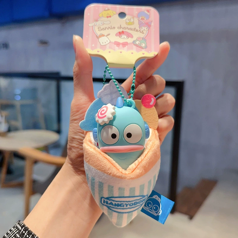 Плюшевый брелок Sanrio Hello Kitty, оригинал, мягкая подвеска 11×7.5 см, коллекционный талисман
