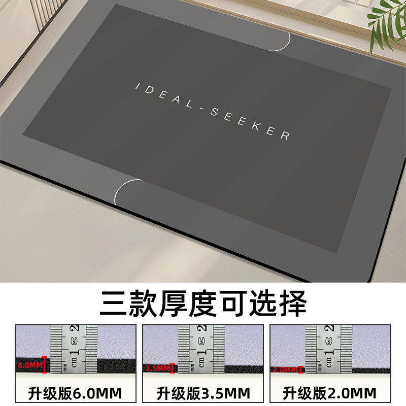 Customized Diatomaceous Earth Floor Mats, Entrance Door Mats, Bathroom Absorbent Mats, Bathroom Non-Slip Mats, Bedroom Carpets