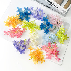 シミュレーション4叉十字桜串diy頭飾りヘアピン材料製作花球礼箱装飾撮影道具置物