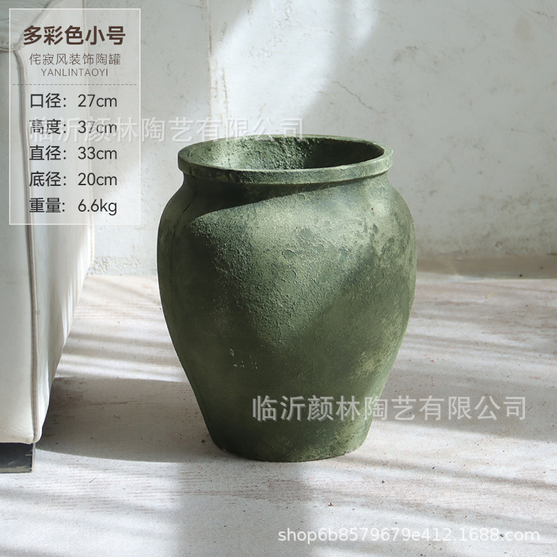 Gran tamaño de cemento retrógrado gran tarjeta centro comercial hotel oficina de ventas gran maceta de plantación verde decoración residencial