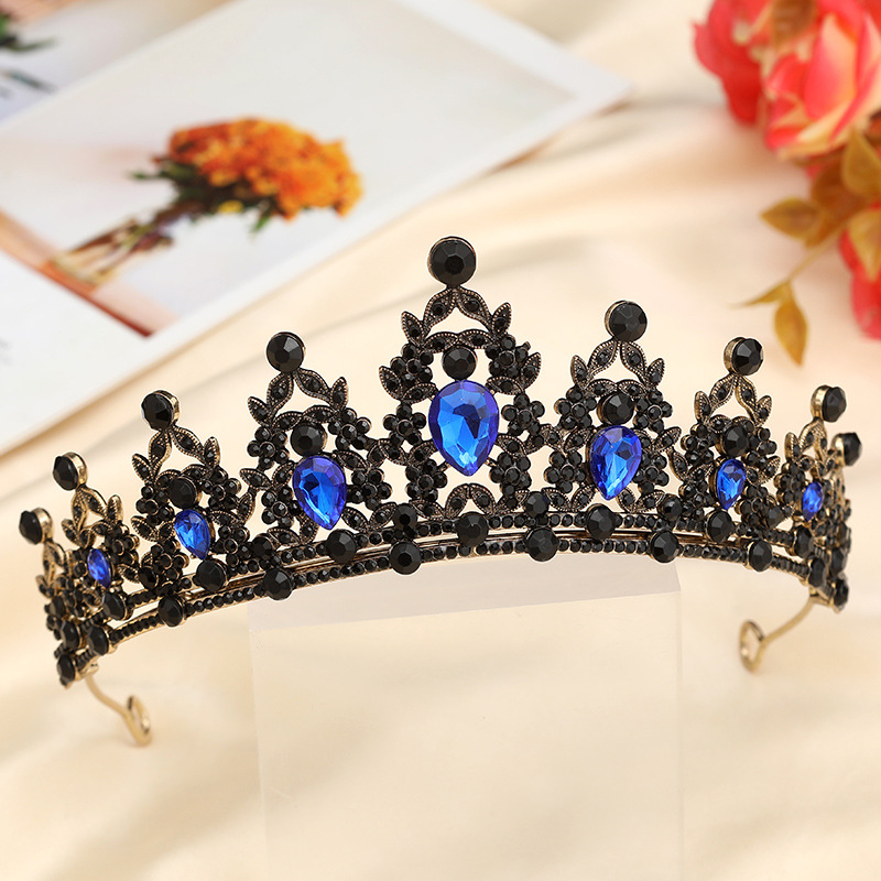 Los niños corona pastel tocado cristal accesorios para el cabello corona chica cumpleaños rendimiento diadema princesa vestido accesorios al por mayor