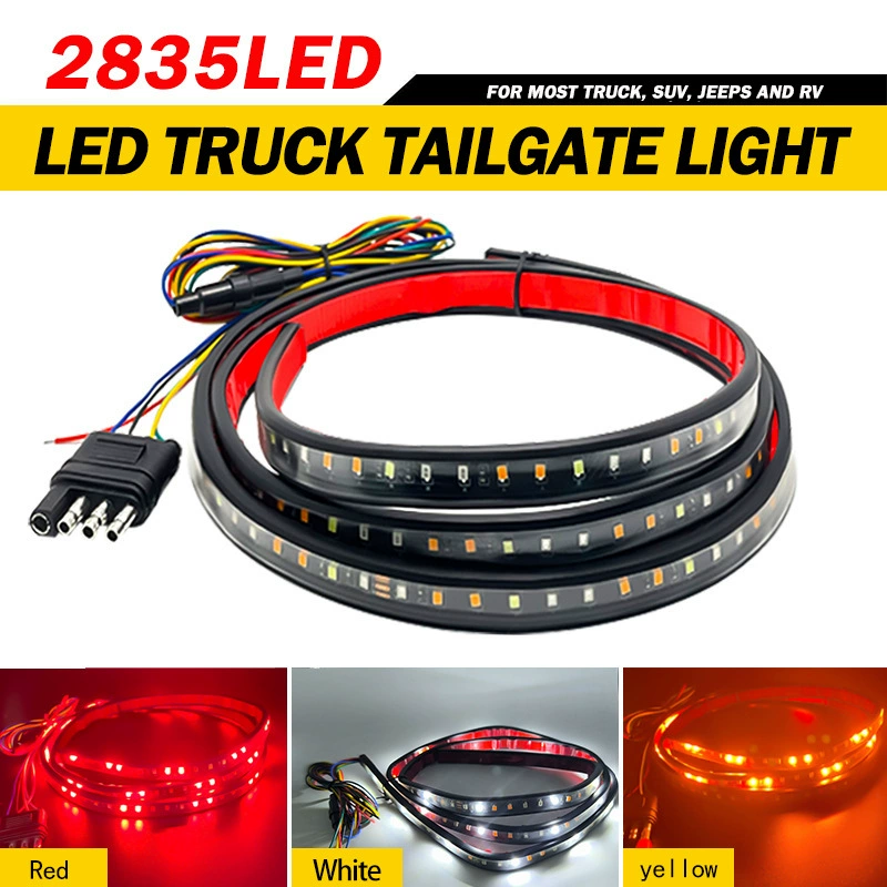 Задний стоп-сигнал, многофункциональный предупредительный световой сигнал, световой поток для багажника пикапа, тюнинг автомобиля