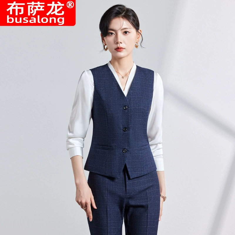 2024 новый стиль буссалон busalong корейская профессиональная одежда женская жилет рабочая одежда оптом 1001