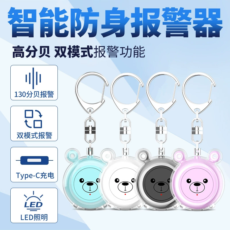 Трансграничная новая мини-перезаряжаемая Женская самооборона с защитой от волка Личная сигнализация пожилых детей Портативная сигнализация