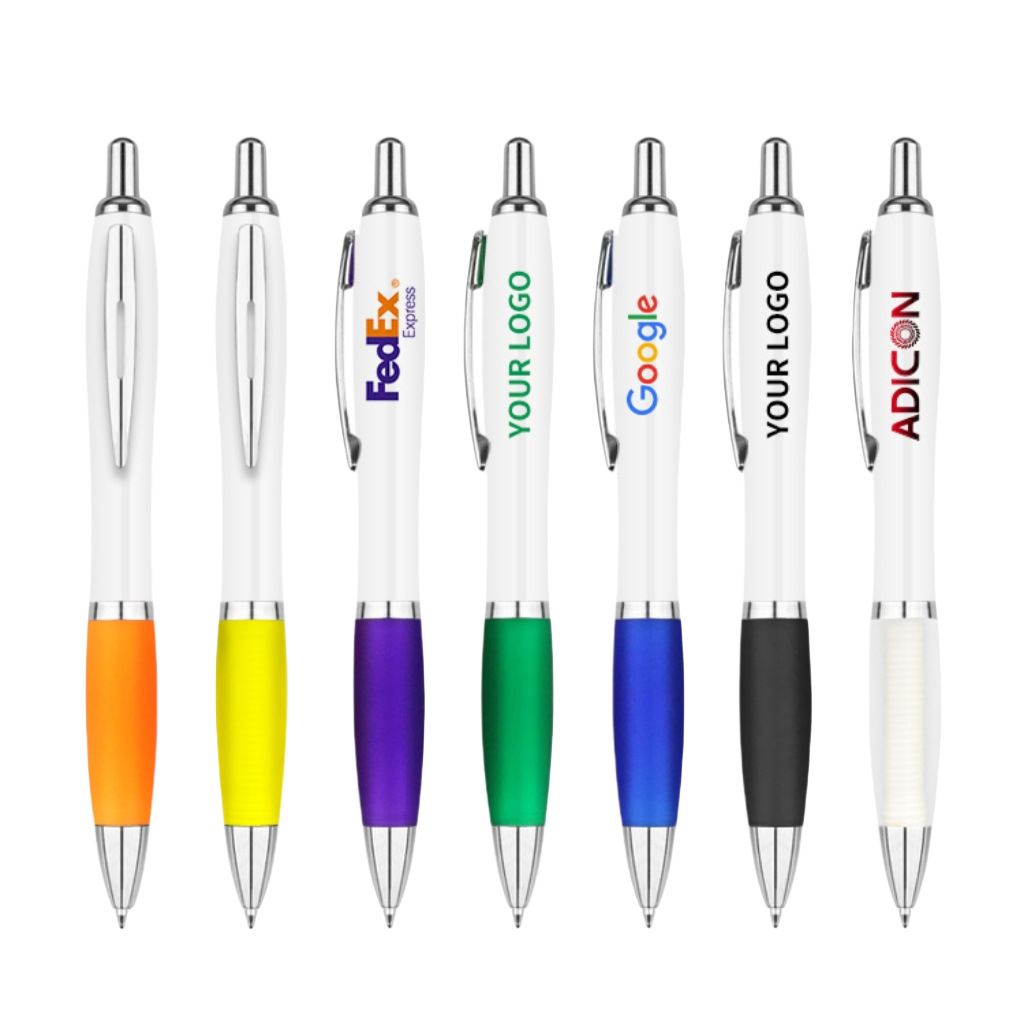 Bolígrafo con forma de calabaza con impresión de logotipo, bolígrafo retráctil de plástico personalizado para comercio exterior transfronterizo, bolígrafo publicitario de regalo, imprimible.