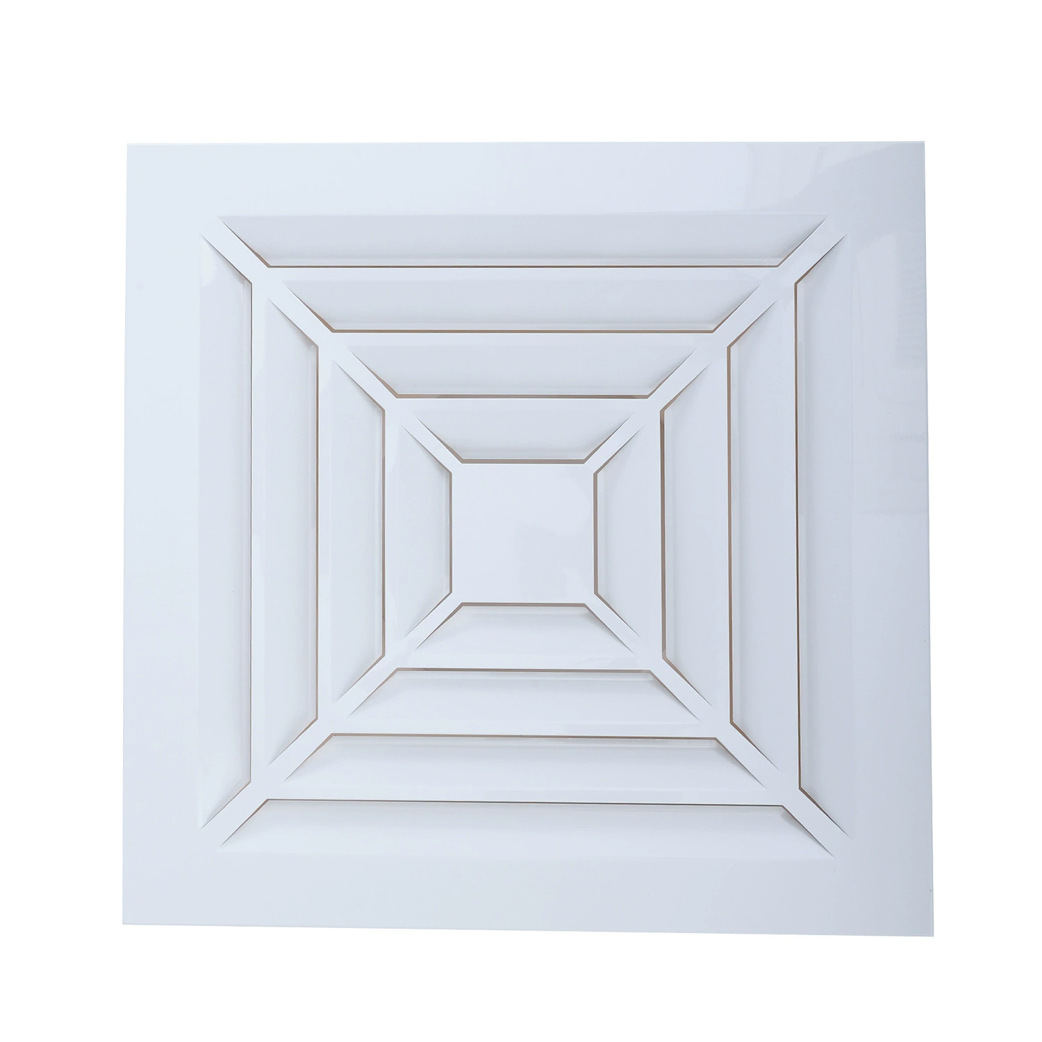 Новый вентиляционный фанкойл ABS 300*300, квадратный диффузор для центрального кондиционирования, регулируемый от квадратного до круглого сечения