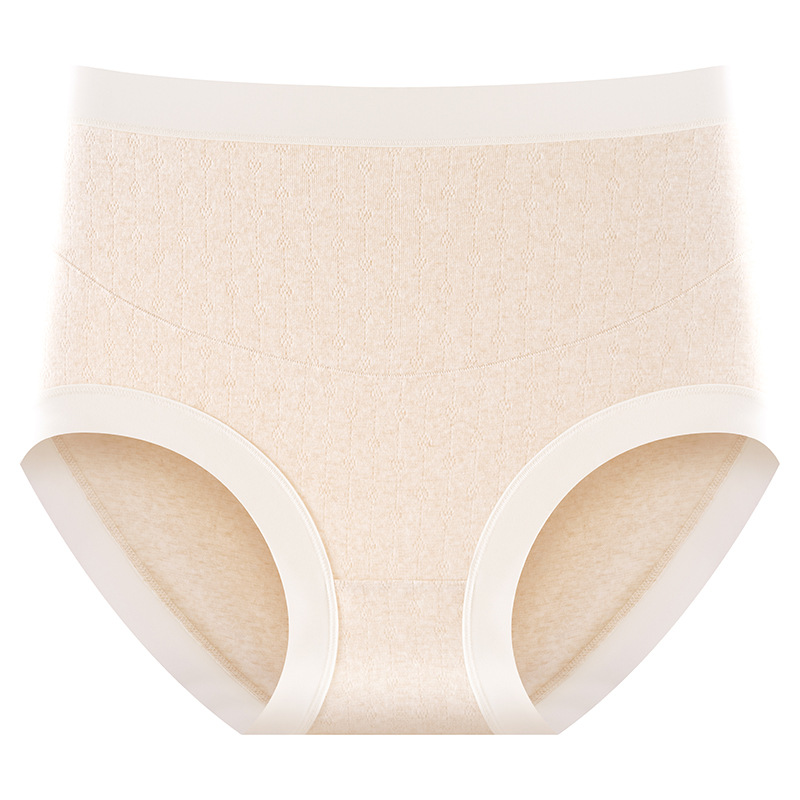 Algodón puro de grado médico Algodón 7A Antibacteriano Cintura alta Embarazo temprano y tardío Cintura alta Ropa interior transpirable de algodón puro para mujeres embarazadas
