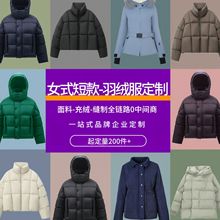 源头工厂定制羽绒服秋冬2025新款加厚白鸭绒短款新款外套男女
