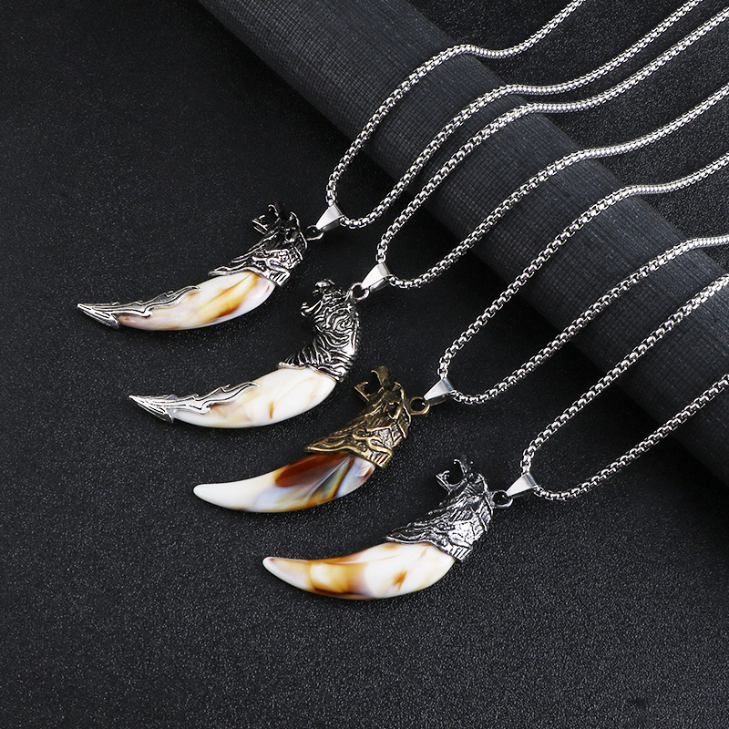 Men's Jewelry Necklace Pendant Personalized Spike Pendant Hip-Hop Student Hanging Long Sweater Chain Retro Accessories Trendy Men's Jewelry Necklace Pendant Personalized Spike Pendant Hip-Hop Student Hanging Long Sweater Chain Retro Accessories Trendy