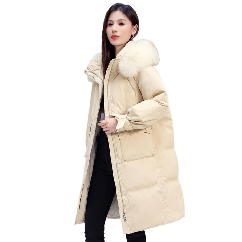 Winter fashionable elegant keep warm velvet down jacket