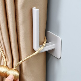 Curtain hook-free hole curtain strap accessories buckle small hook multi-functional fixer wall hook