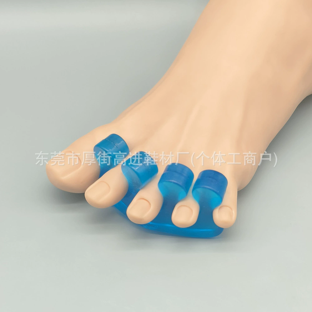 Silicone three-hole toe splitter toe splitter toe separator manicure makeup correction overlapping toe deformity night thumb corrector
