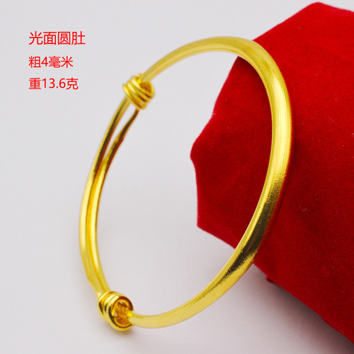 12mm gold-plated dragon and phoenix bracelet for women push-pull style Duoduo gold bracelet wholesale imitation gold jewelry online store wholesale alloy