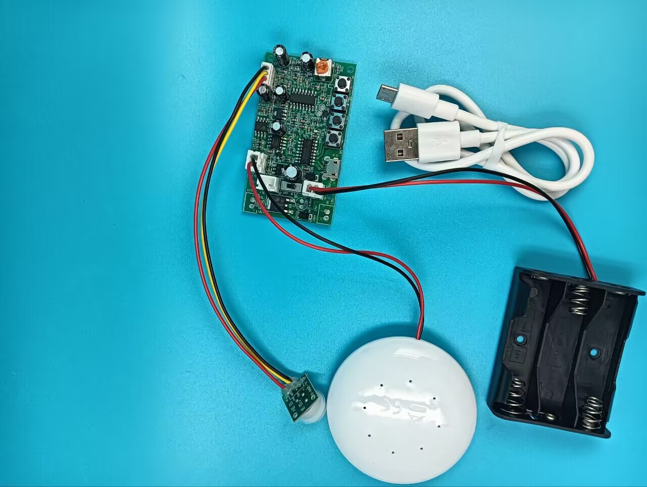 5伏1190带喇叭电池盒数据线