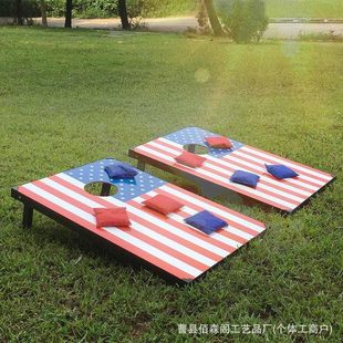 Outdoor Lawn Sandbag Throwing Board Parent-Child Interactive Cornhole Game Board Hands-On Brain-Engaging Sandbag Throwing Game
