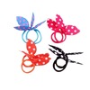 A variety of cute flowers dots ripple dot rabbit ears, rubber band head rope candy -colored printed little towel ring