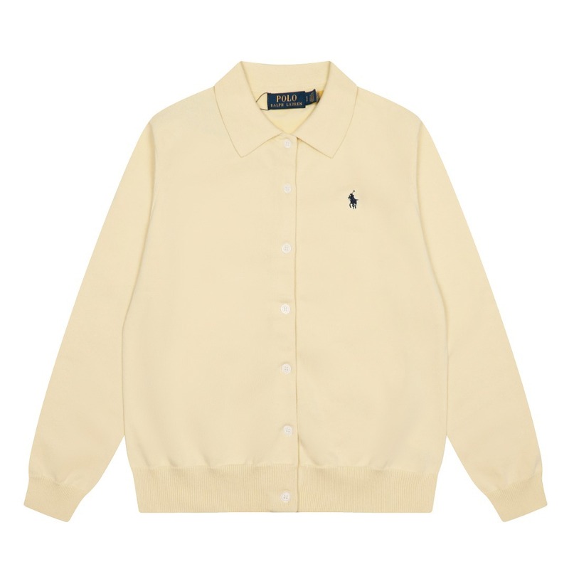 拉夫劳伦 Ralph Lauren 翻领纯色基础小马刺绣logo针织开衫长袖|undefined