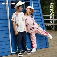 minizone儿童短袖t恤夏季男女童半袖上衣轻薄透气防晒衣防紫外线