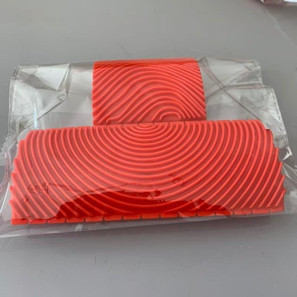 Diseño de madera de caucho conjunto de herramientas de madera de textura artística pintura de madera de construcción cepillo de dibujo de patrón de árbol