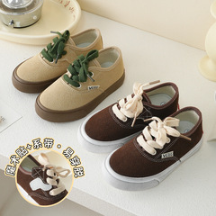 ins niche children's shoes [skateboard trendy kids] spring and autumn new low-cut skateboard shoes for men and women, small and big children, anti-suede leather